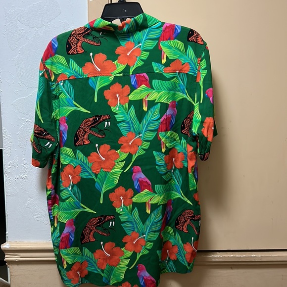 New Florida A&M University (FAMU) Rattlers Floral Print Hawaiian Shirt. - Picture 2 of 5